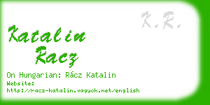 katalin racz business card