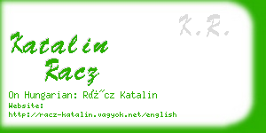 katalin racz business card